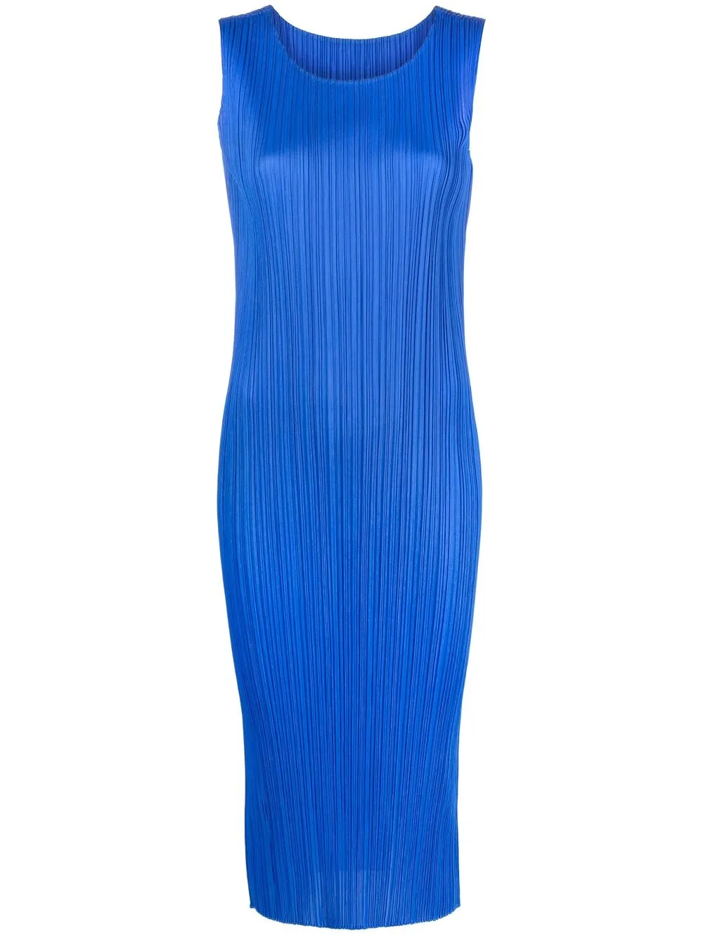 Pleats Please Issey Miyake плиссированное платье без рукавов