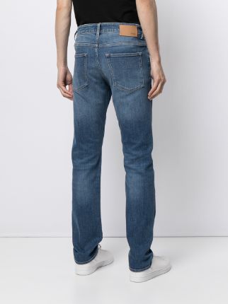 faded-effect straight-leg jeans展示图