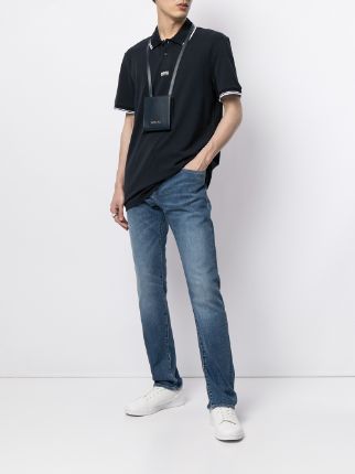 faded-effect straight-leg jeans展示图