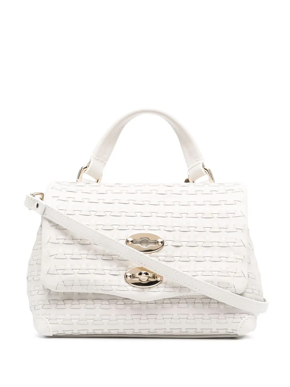 фото Zanellato плетеная мини-сумка postina