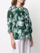 Samantha Sung Anastasia foliage-print blouse