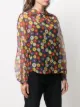 Saint Laurent silk muslin floral-print blouse