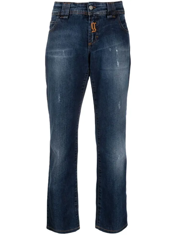 Straight jeans John Galliano Blue size 43 FR in Denim - Jeans