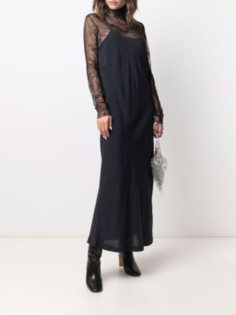 1990s semi-sheer maxi dress