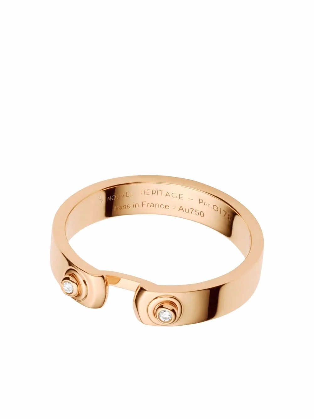 

Nouvel Heritage anillo Monday Morning Mood en oro rosa de 18kt con diamantes - Rosado