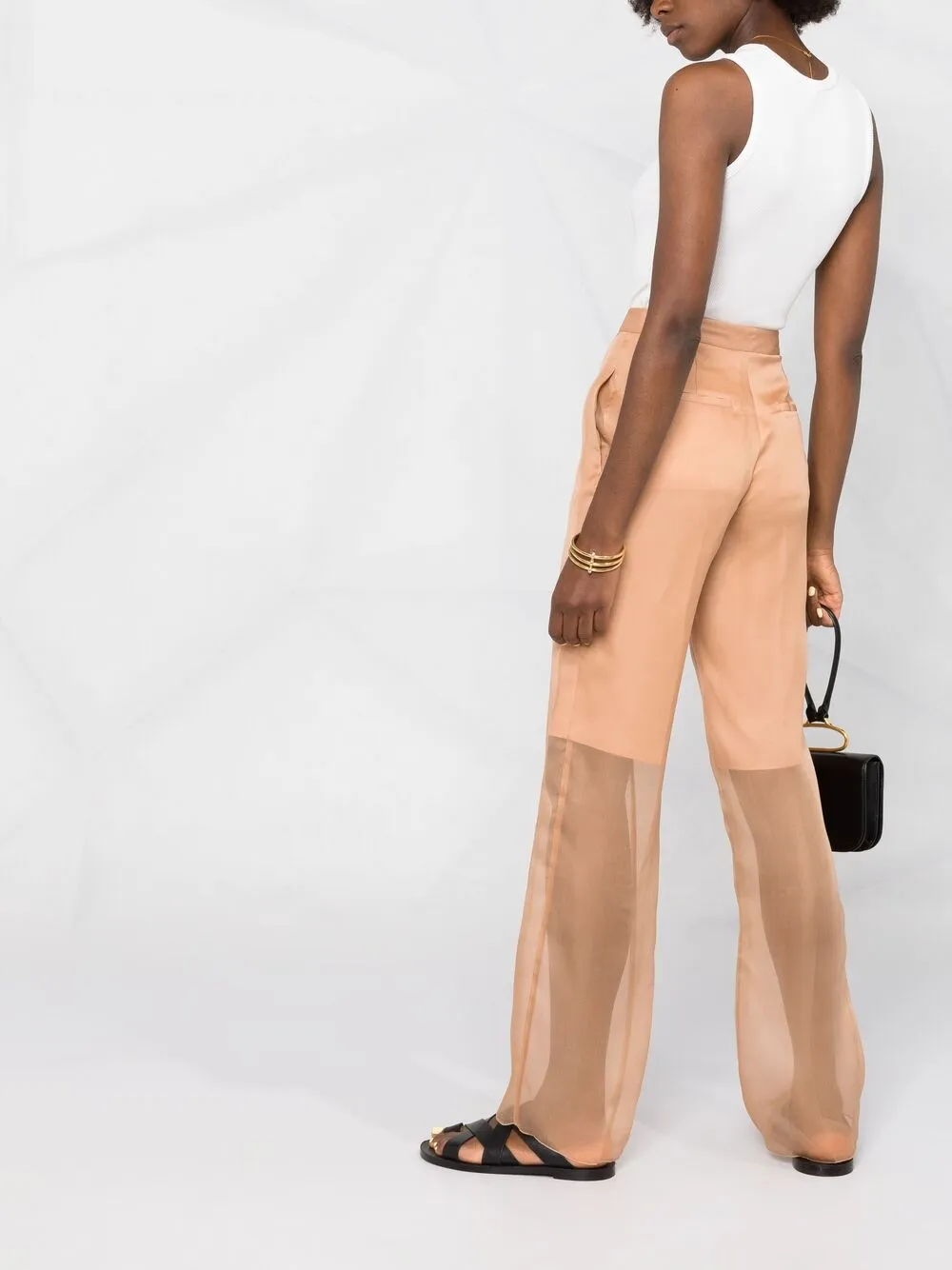 фото Jil sander брюки с прозрачным слоем