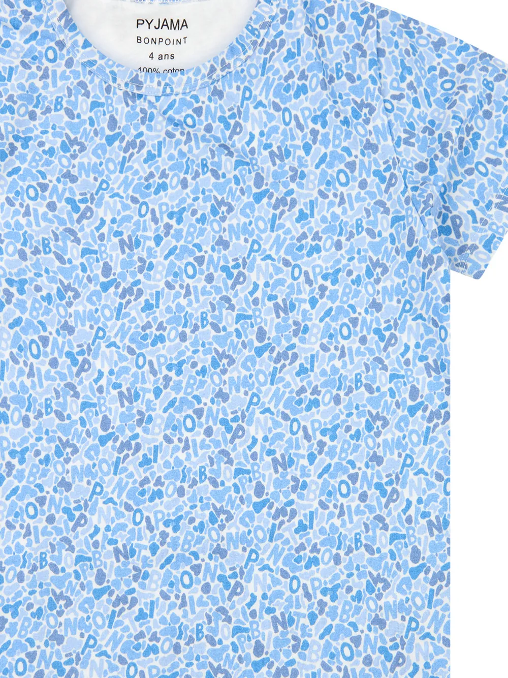 Bonpoint All-over Logo Pyjama Set - Blue 