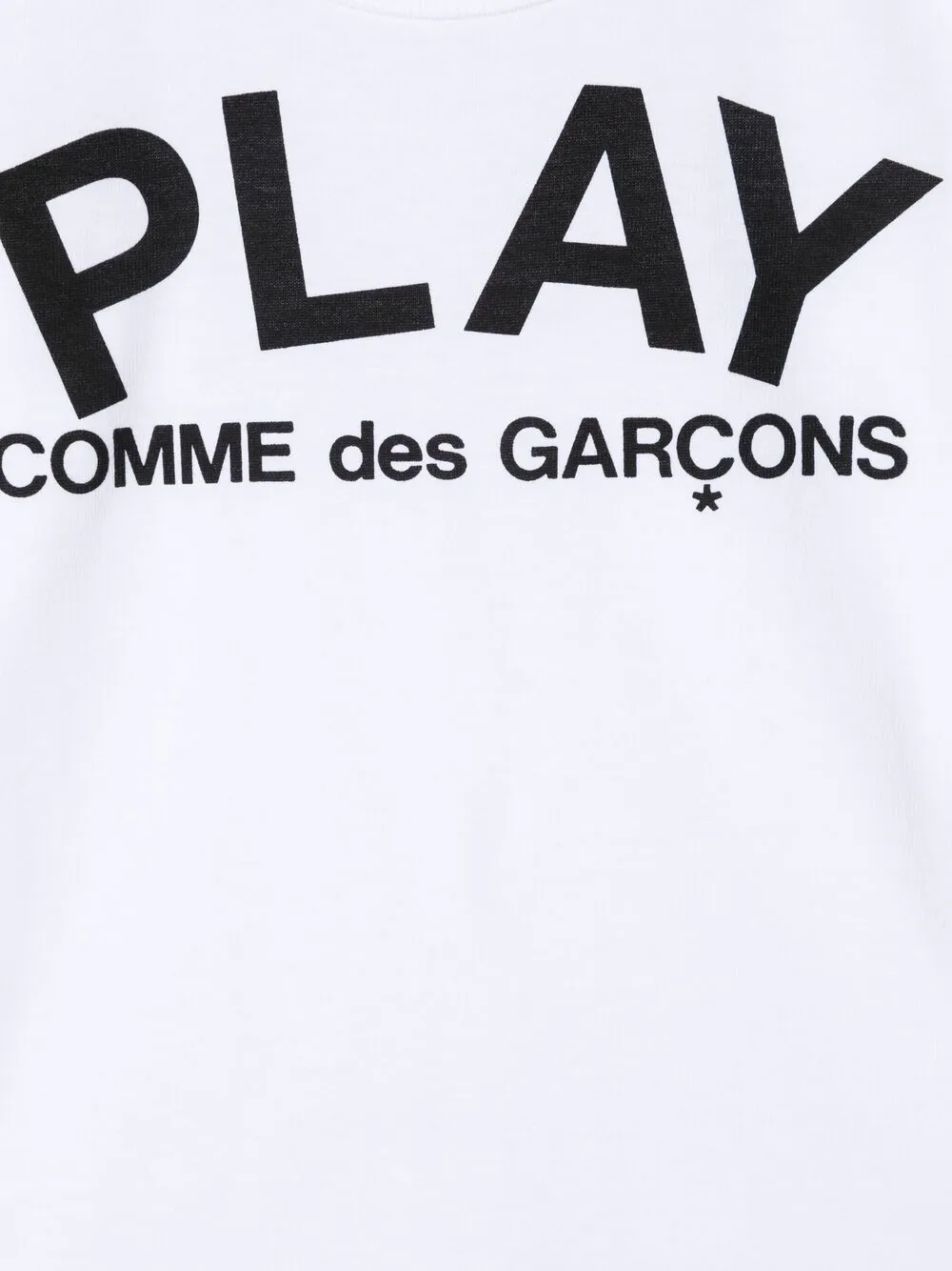 Shop Comme Des Garçons Play Logo-print Cotton T-shirt In White