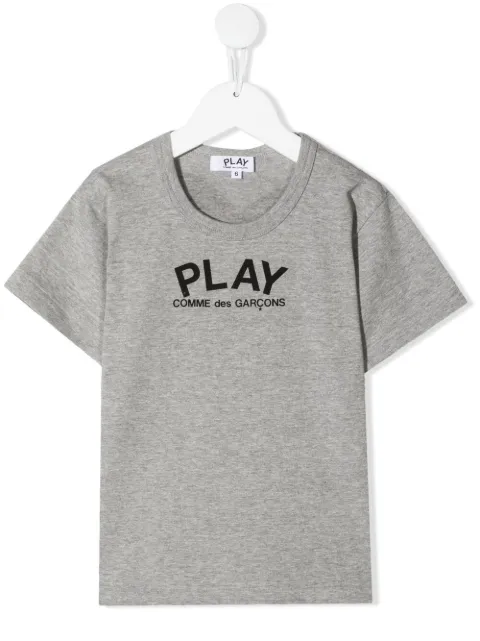 Comme Des Garçons Play Kids black-heart logo print T-shirt 