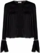 Image 1 of Saint Laurent lace-detail silk blouse