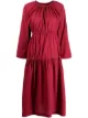 Image 1 of Sara Lanzi ruched-detail cotton dress