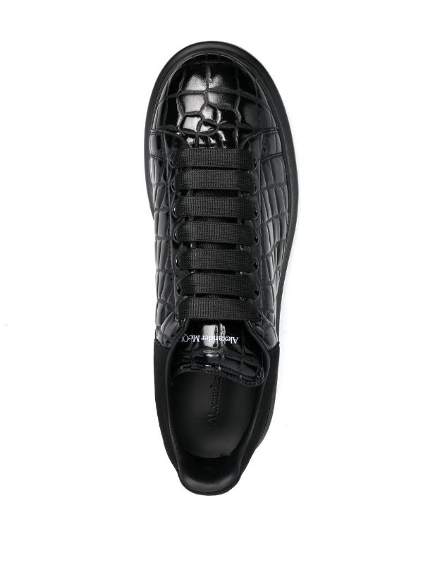 Alexander McQueen Oversized crocodile-effect Sneakers - Farfetch