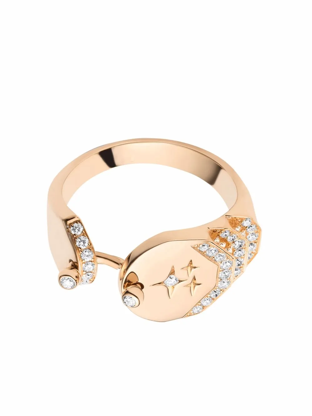 

Nouvel Heritage 18kt rose gold Sparkles diamond ring - Pink