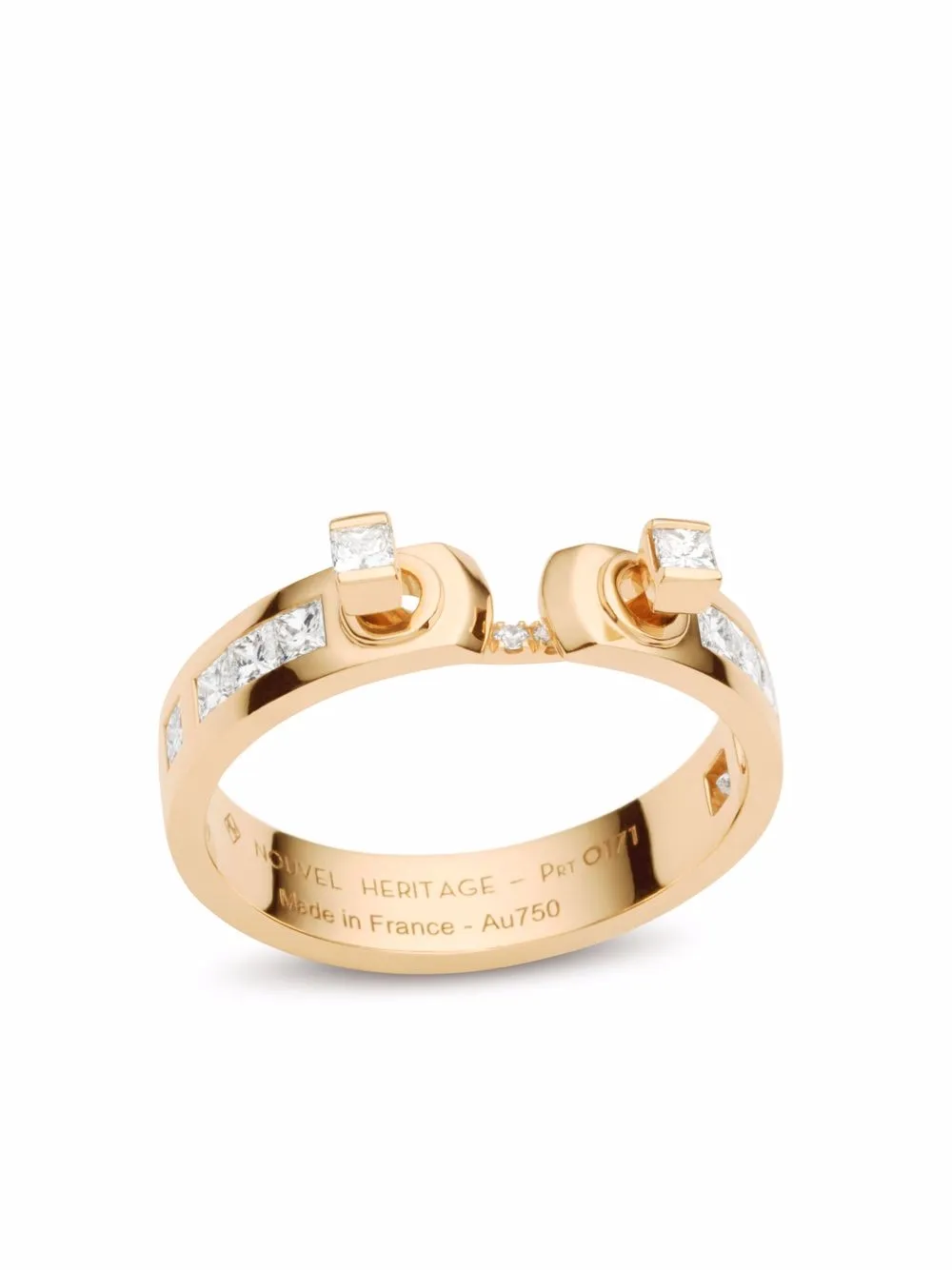 

Nouvel Heritage anillo My Best Friend's Wedding Mood en oro amarillo de 18kt con diamante - Dorado