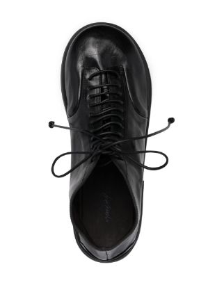 round-toe leather lace-up shoes展示图