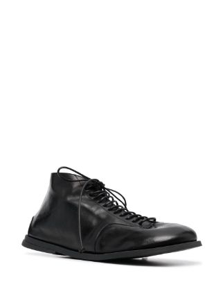 round-toe leather lace-up shoes展示图