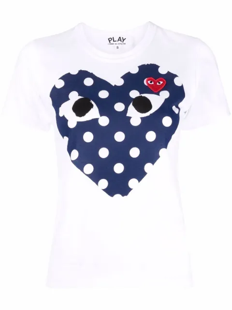 Comme Des Garçons Play heart logo printed T-shirt