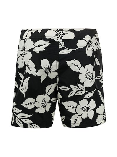 TOM FORD floral-print swim shorts black | MODES