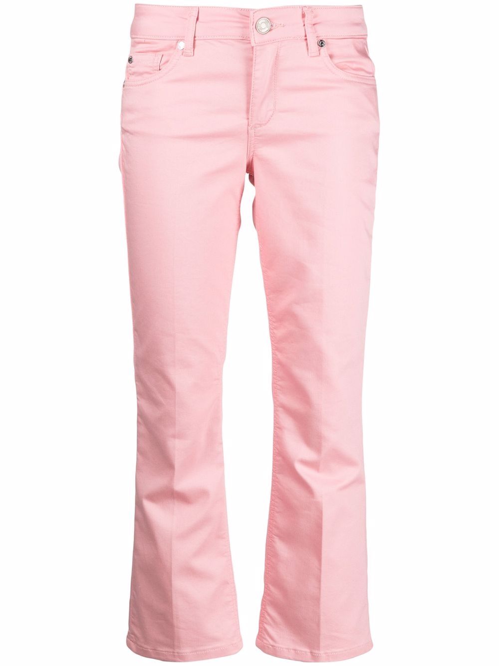 Liu •jo Low-rise Cropped Jeans In Pink