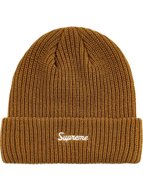 supreme brown beanie