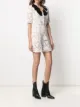 Saint Laurent sequined collar embroidered dress
