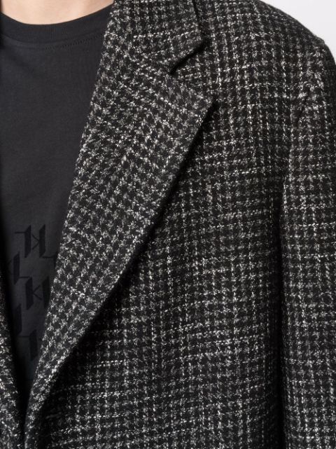 Karl Lagerfeld check-pattern Tailored Coat - Farfetch