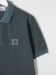 Stone Island Junior TEEN logo-patch cotton polo shirt