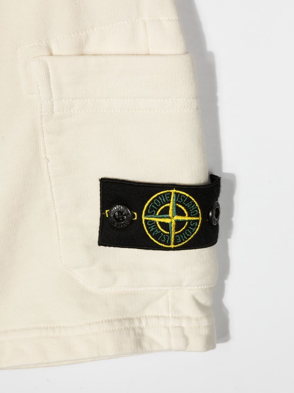 фото Stone island junior шорты-бермуды с нашивкой-логотипом