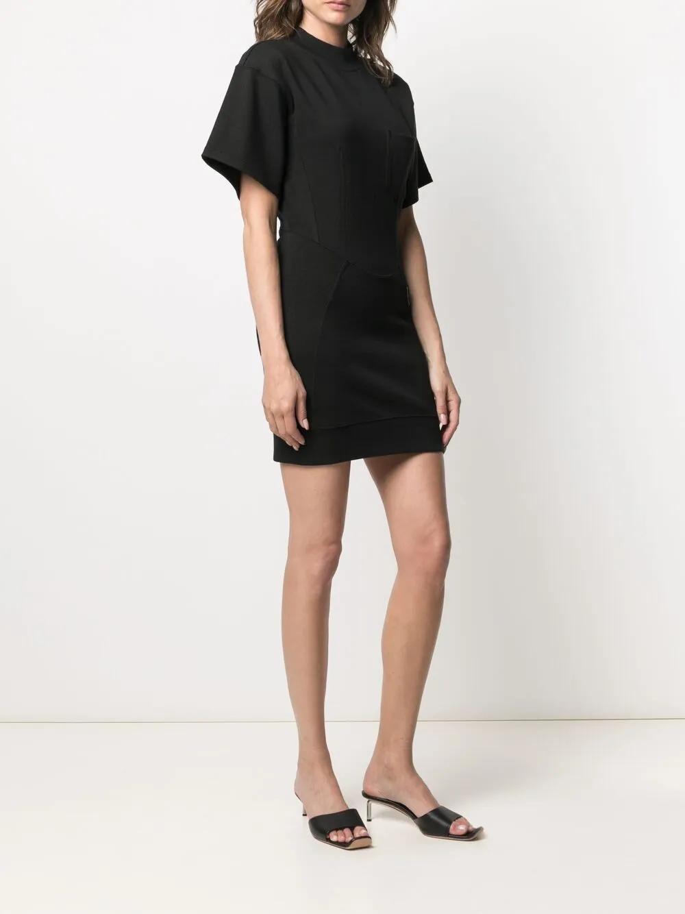 фото Alexanderwang.t платье-футболка со вставкой-корсетом