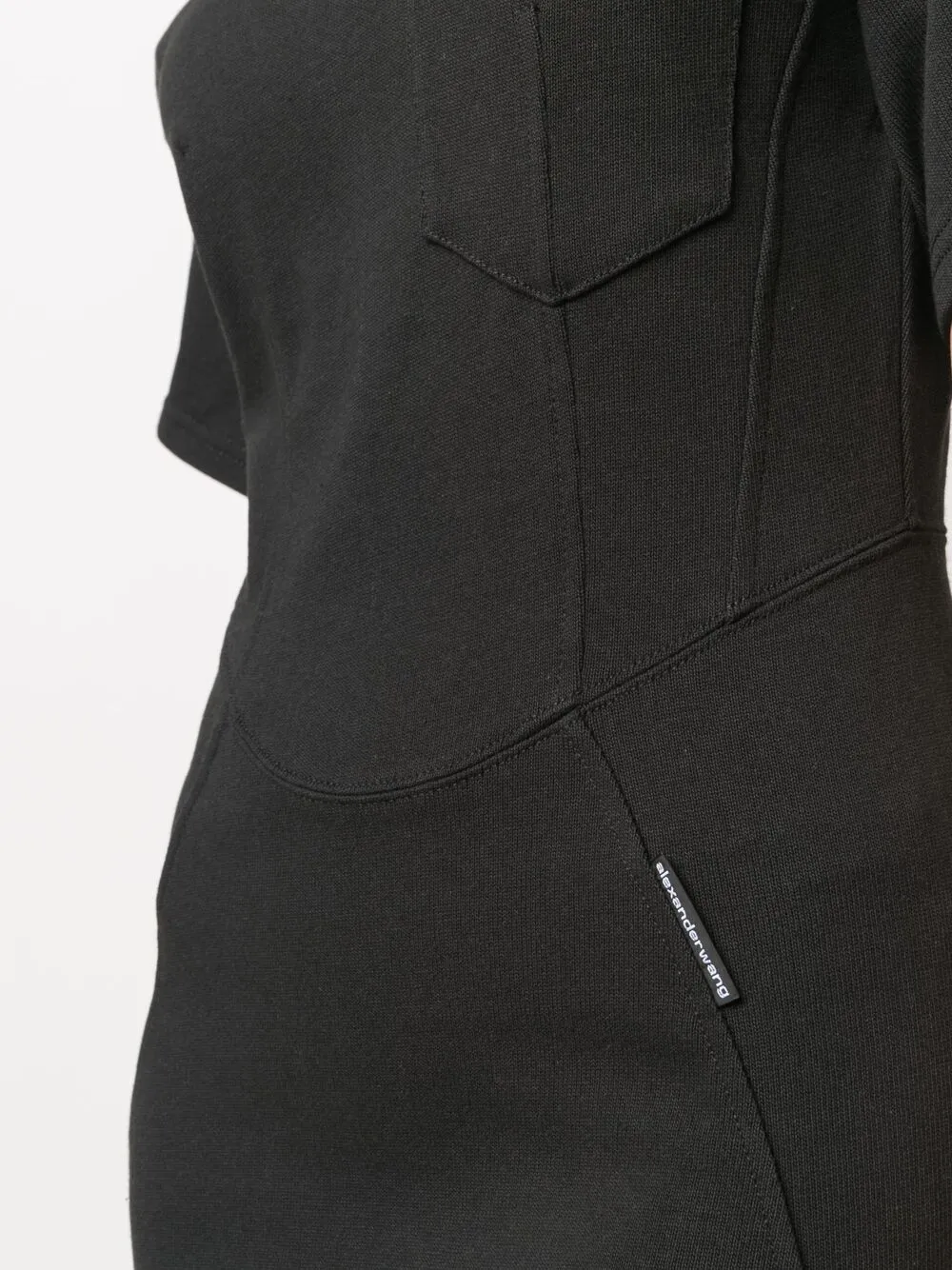фото Alexanderwang.t платье-футболка со вставкой-корсетом