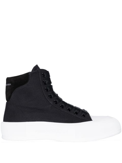 Alexander McQueen Deck Plimsoll High-Top-Sneakers