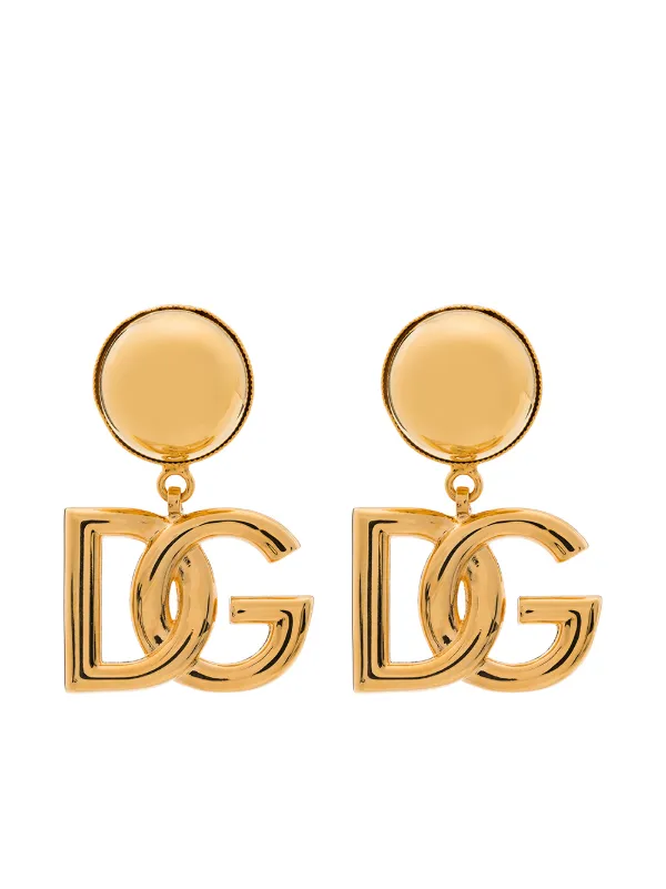 Dolce & Gabbana DG Logo clip-on Earrings - Farfetch