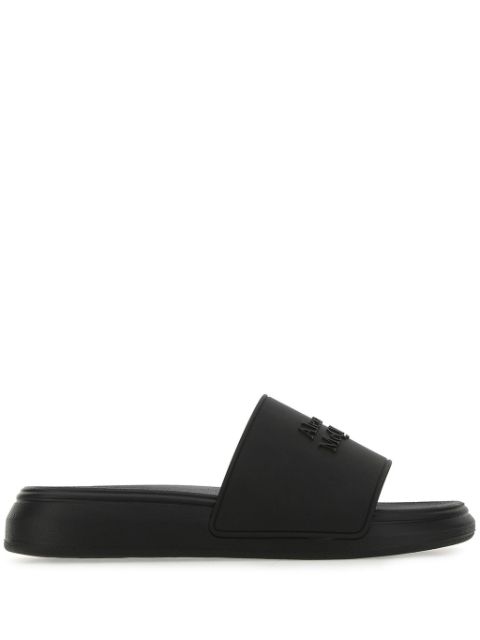 Alexander McQueen logo detail slide sandals Women