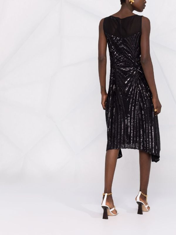 Karl Lagerfeld sequin-embellished Flared Dress - Farfetch