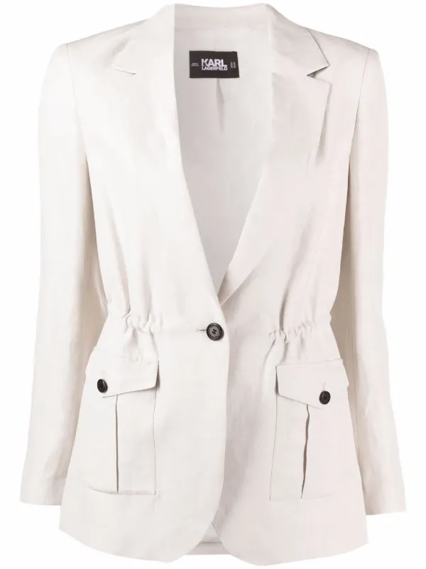 Karl Lagerfeld drawstring-waist Blazer 