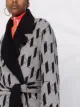 Karl Lagerfeld Kl monogram double-face coat
