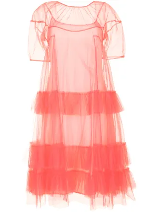 Molly Goddard ラッフル チュールドレス 通販 - FARFETCH