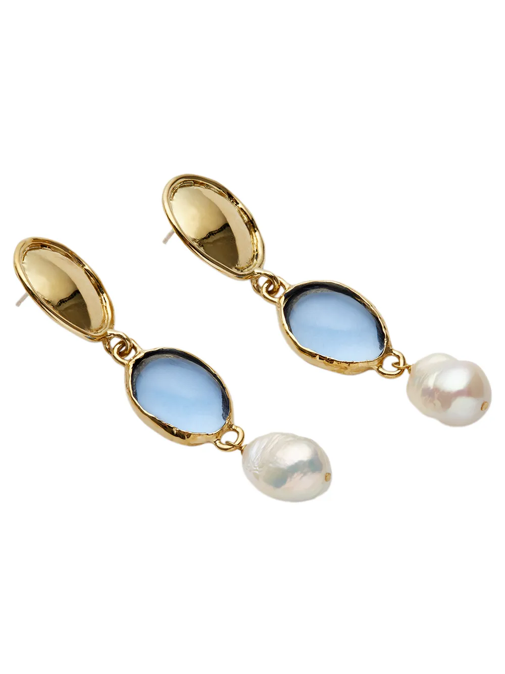 Image 2 of Mondo Mondo Sirena pearl drop earrings