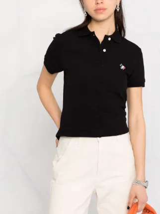 logo-embroidered polo shirt展示图