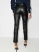 Alexander McQueen high-rise leather trousers