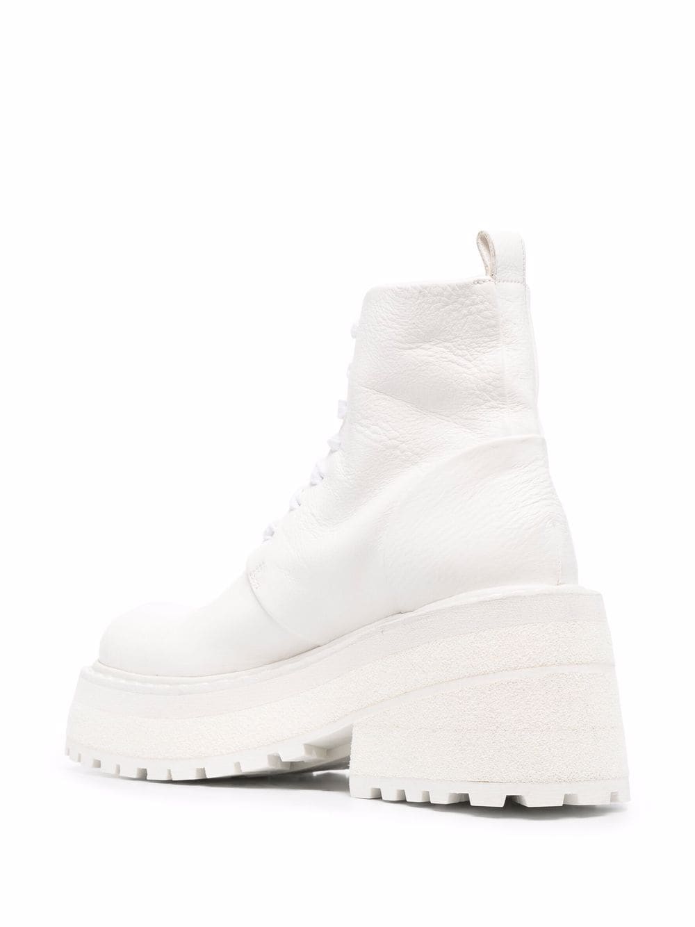 Shop Marsèll Lace-up Platform-sole Leather Boots In Weiss