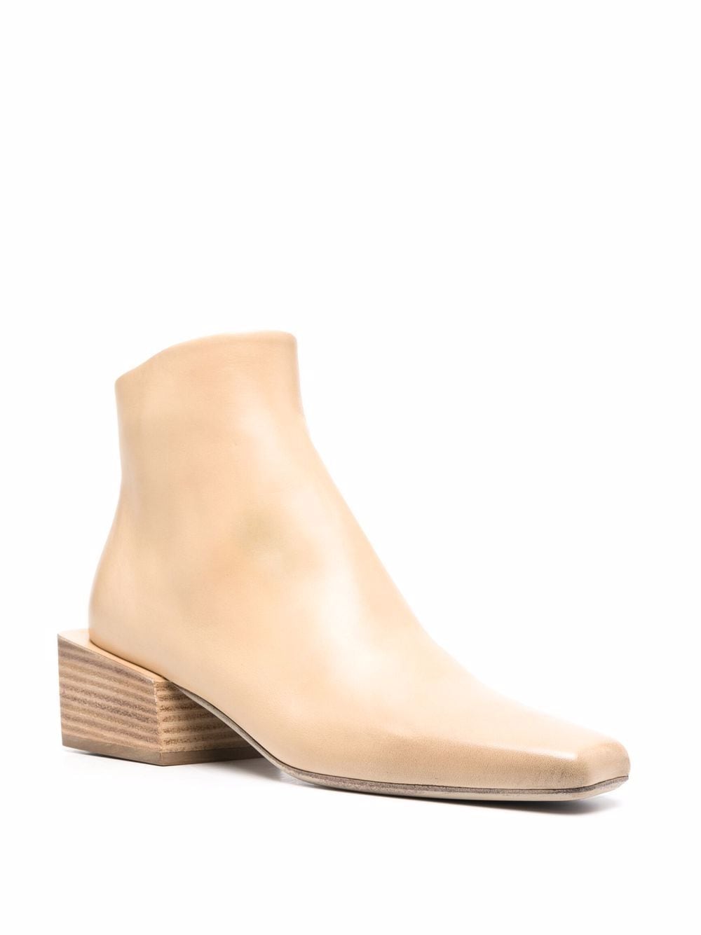 Shop Marsèll Pannelletto 50mm Ankle Boots In Nude