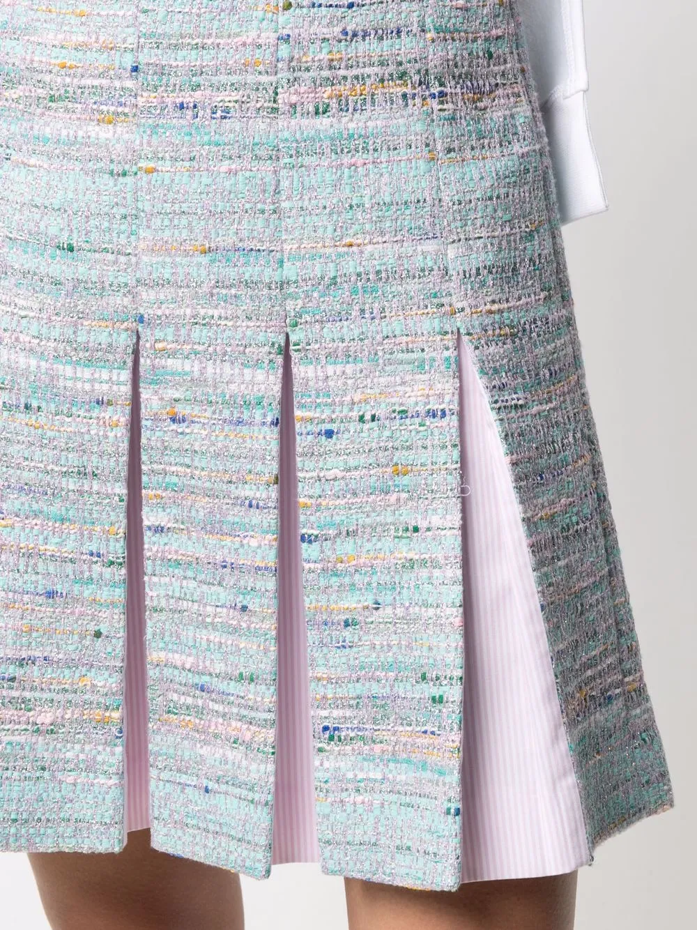 Karl Lagerfeld Gonna plissettata in tweed | Image 5
