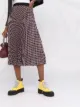 Karl Lagerfeld Faltenrock mit Monogramm-Print