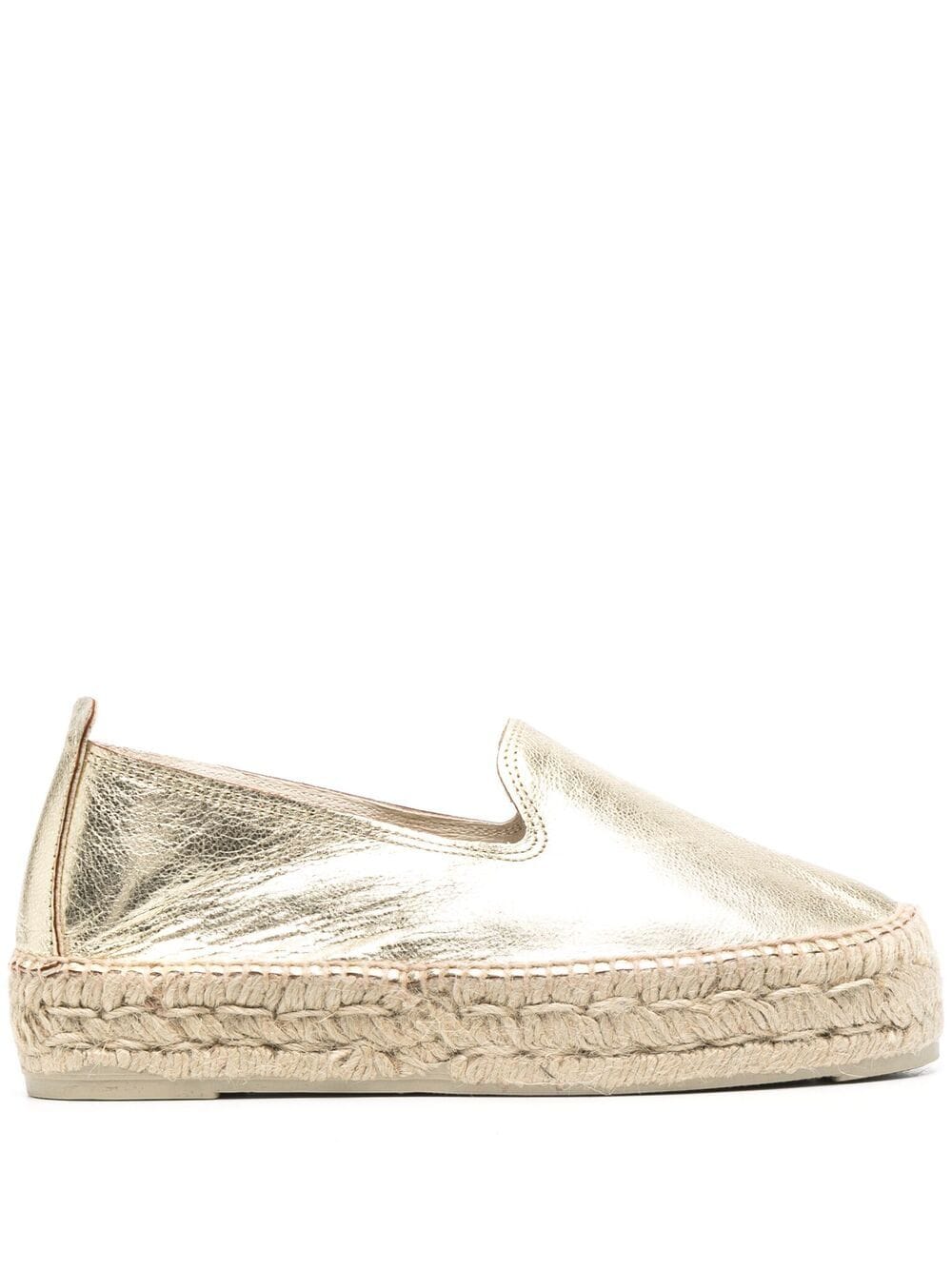 MANEBI HOLLYWOOD METALLIC PLATFORM ESPADRILLES