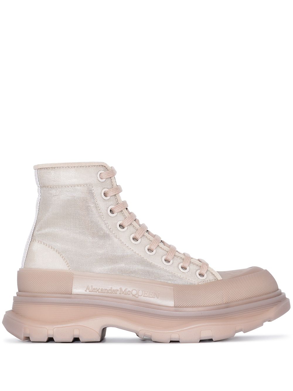 Alexander McQueen Tread Slick lace-up boots - Neutrals