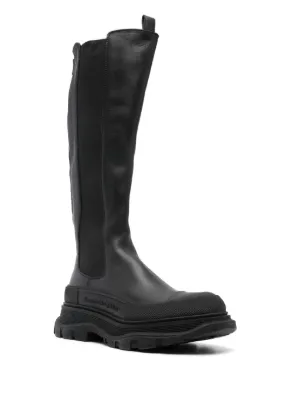 ミドルブーツ ALEXANDER MCQUEEN Women Boots 734969WHSW01000 black ミドルブーツ ALEXANDER MCQUEEN Women Boots 734969WHSW01000