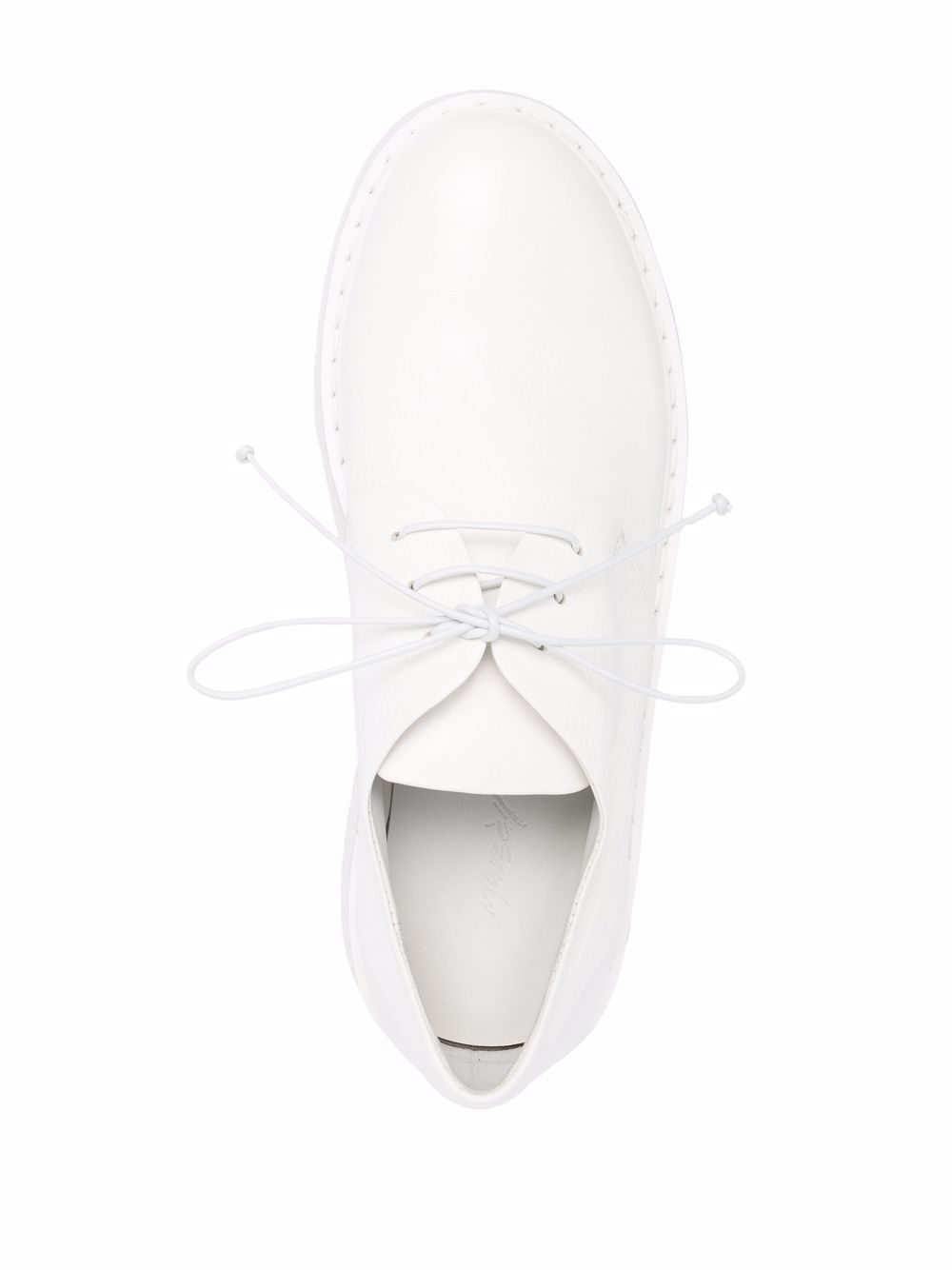 Shop Marsèll Carreta Flatform Derby Shoes In White