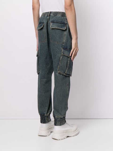 denim track pants