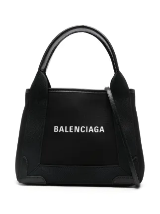 BALENCIAGA CABAS XS Tote Bag 2way 黒 Balenciaga Navy Cabas XS Tote | Black | FARFETCH